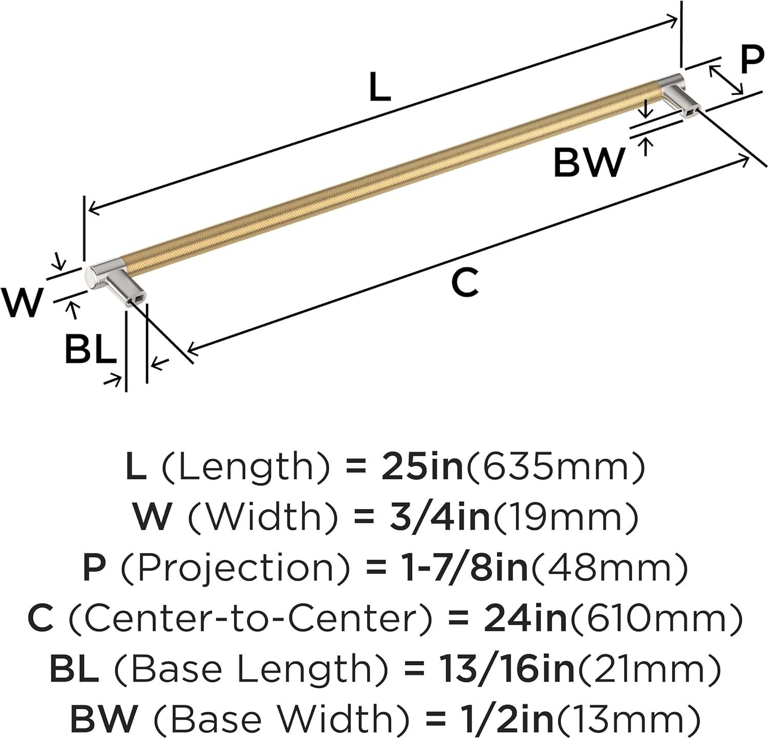 imageAmerock Kitchen Cabinet Pull Golden Champagne 6516 in 160 mm CentertoCenter Bronx 1 Pack Furniture Hardware Cabinet Handle Bathroom Drawer PullPolished NickelChampagne Bronze