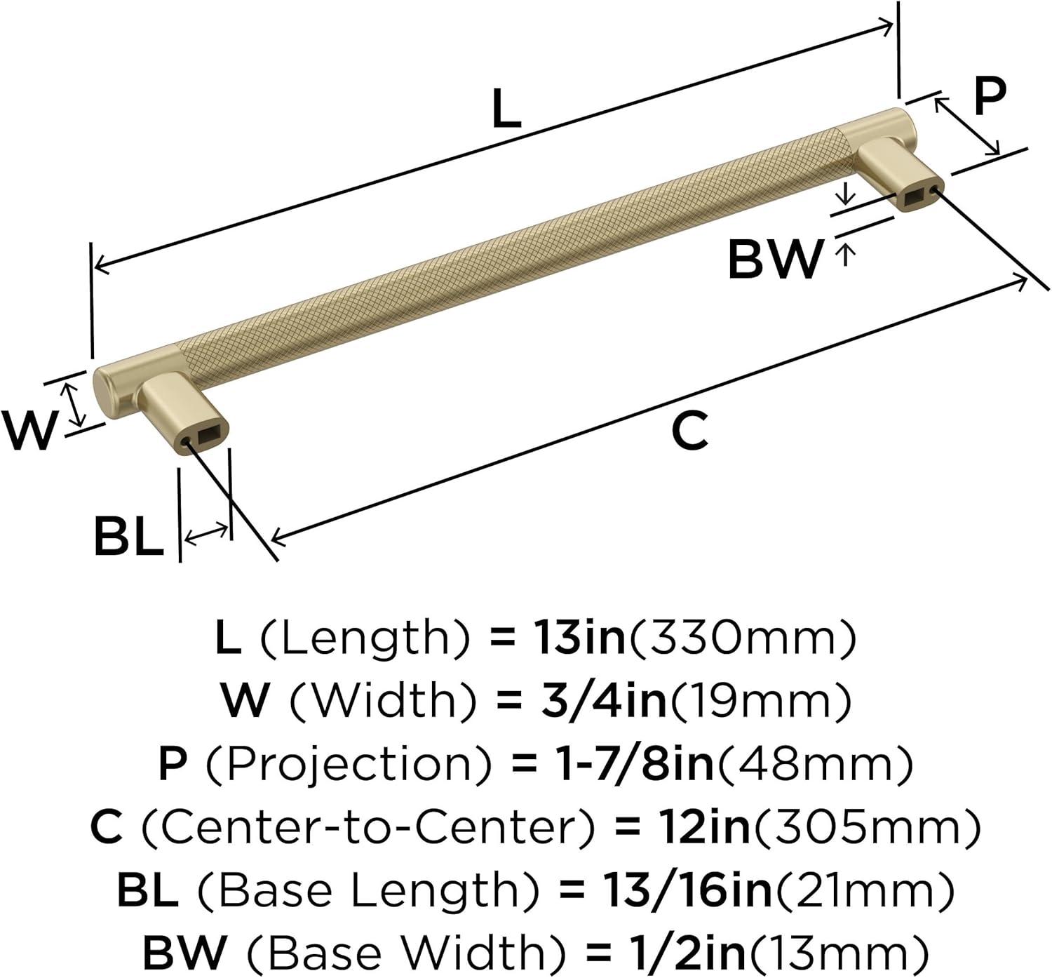 imageAmerock Kitchen Cabinet Pull Golden Champagne 6516 in 160 mm CentertoCenter Bronx 1 Pack Furniture Hardware Cabinet Handle Bathroom Drawer PullGolden Champagne