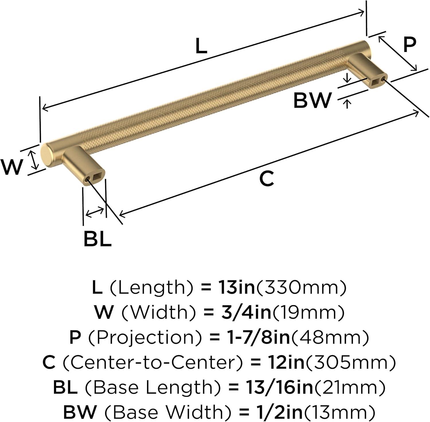imageAmerock Kitchen Cabinet Pull Golden Champagne 6516 in 160 mm CentertoCenter Bronx 1 Pack Furniture Hardware Cabinet Handle Bathroom Drawer PullChampagne Bronze