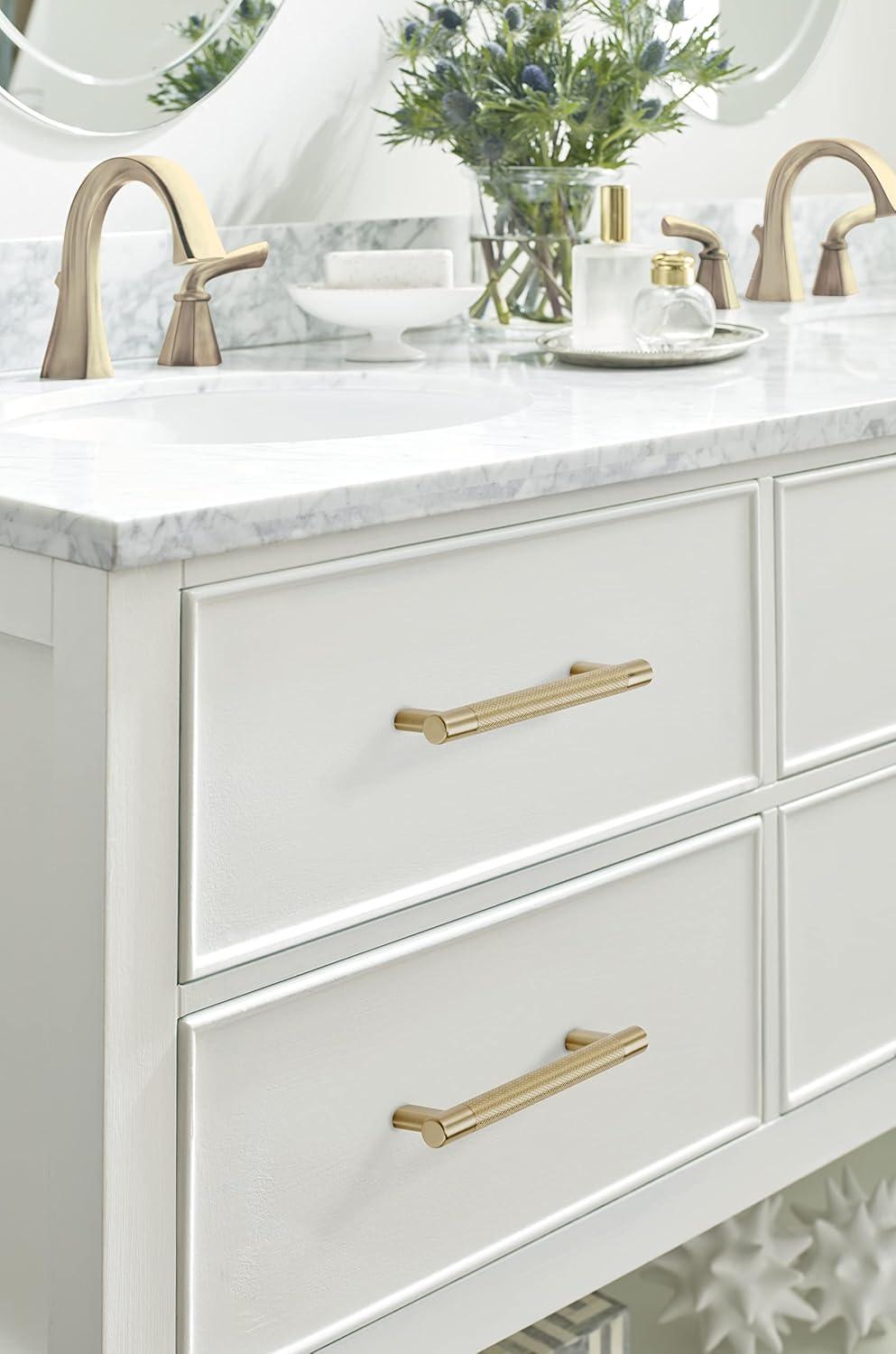 imageAmerock Kitchen Cabinet Pull Golden Champagne 6516 in 160 mm CentertoCenter Bronx 1 Pack Furniture Hardware Cabinet Handle Bathroom Drawer PullGolden Champagne