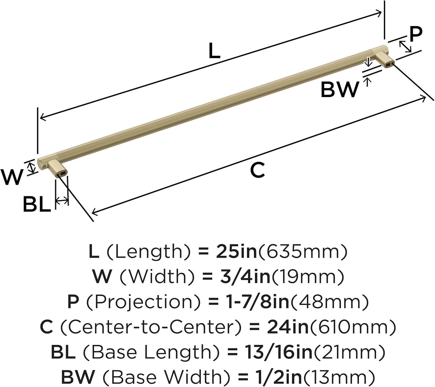 imageAmerock Kitchen Cabinet Pull Golden Champagne 6516 in 160 mm CentertoCenter Bronx 1 Pack Furniture Hardware Cabinet Handle Bathroom Drawer PullGolden Champagne
