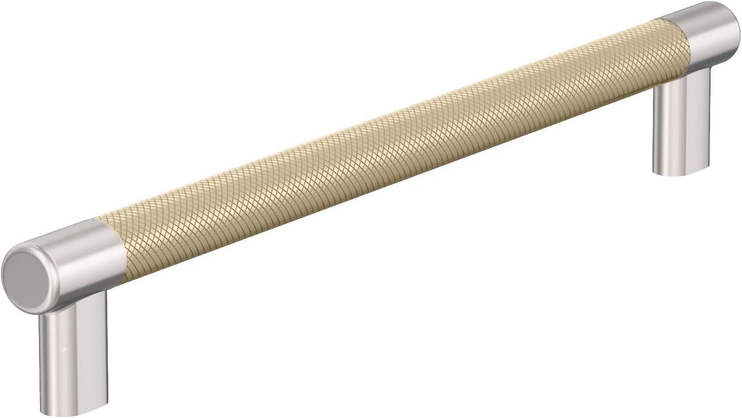 imageAmerock Kitchen Cabinet Pull Golden Champagne 6516 in 160 mm CentertoCenter Bronx 1 Pack Furniture Hardware Cabinet Handle Bathroom Drawer PullPolished NickelGolden Champagne