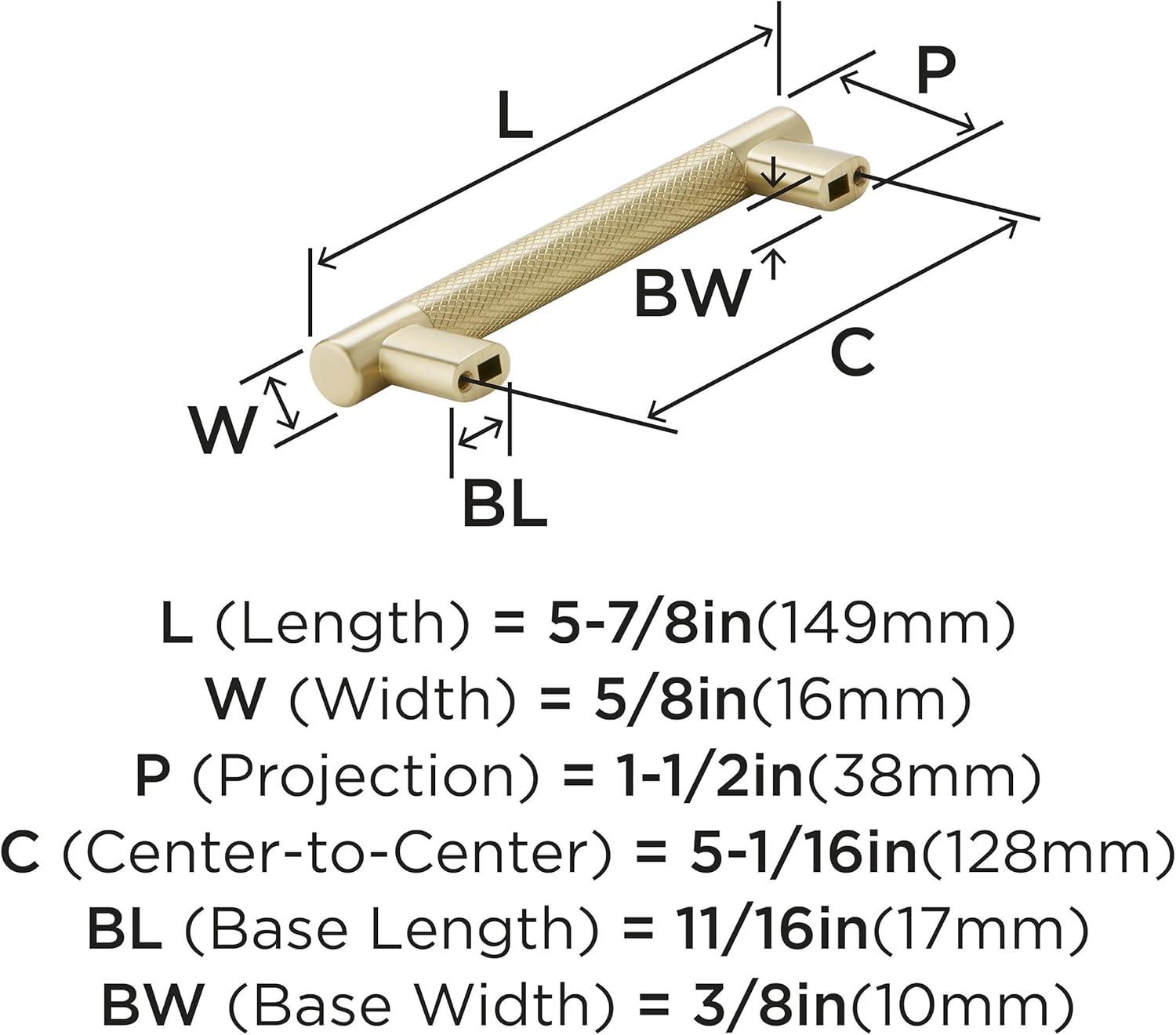 imageAmerock Kitchen Cabinet Pull Golden Champagne 6516 in 160 mm CentertoCenter Bronx 1 Pack Furniture Hardware Cabinet Handle Bathroom Drawer PullGolden Champagne