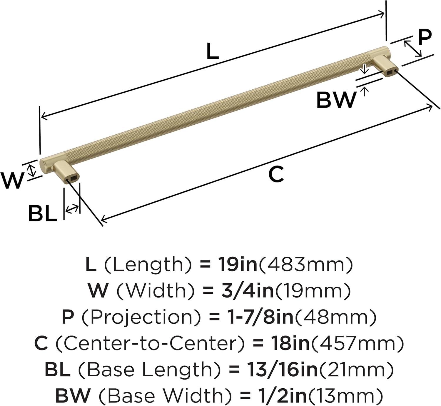 imageAmerock Kitchen Cabinet Pull Golden Champagne 6516 in 160 mm CentertoCenter Bronx 1 Pack Furniture Hardware Cabinet Handle Bathroom Drawer PullGolden Champagne