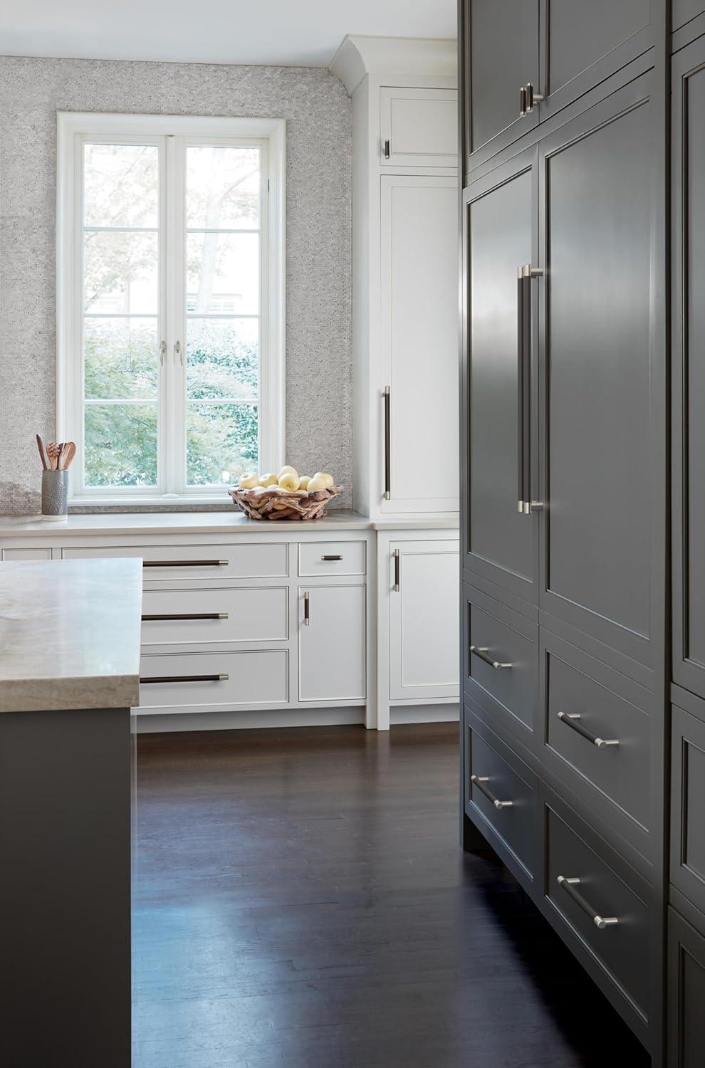 imageAmerock Kitchen Cabinet Pull Golden Champagne 6516 in 160 mm CentertoCenter Bronx 1 Pack Furniture Hardware Cabinet Handle Bathroom Drawer PullSatin NickelOilRubbed Bronze