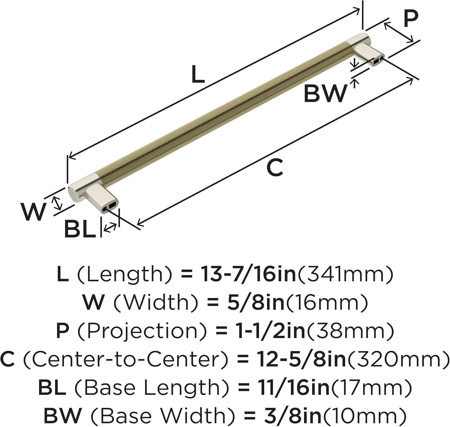 imageAmerock Kitchen Cabinet Pull Golden Champagne 6516 in 160 mm CentertoCenter Bronx 1 Pack Furniture Hardware Cabinet Handle Bathroom Drawer PullPolished NickelGolden Champagne