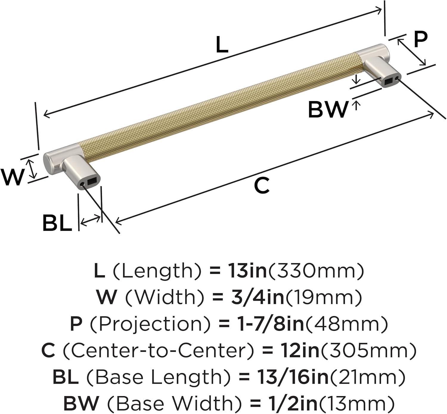 imageAmerock Kitchen Cabinet Pull Golden Champagne 6516 in 160 mm CentertoCenter Bronx 1 Pack Furniture Hardware Cabinet Handle Bathroom Drawer PullPolished NickelGolden Champagne
