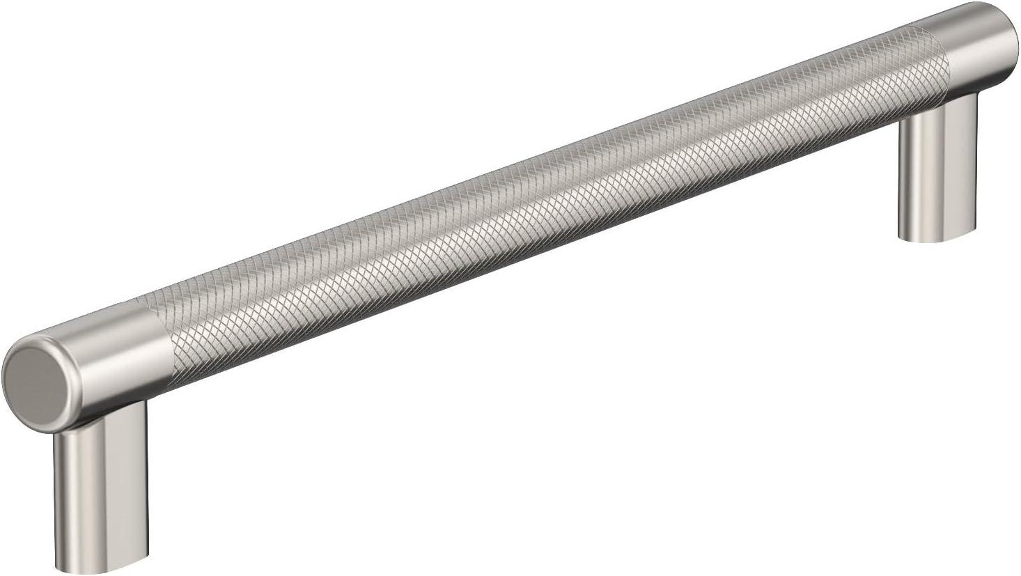 imageAmerock Kitchen Cabinet Pull Golden Champagne 6516 in 160 mm CentertoCenter Bronx 1 Pack Furniture Hardware Cabinet Handle Bathroom Drawer PullPolished Nickel