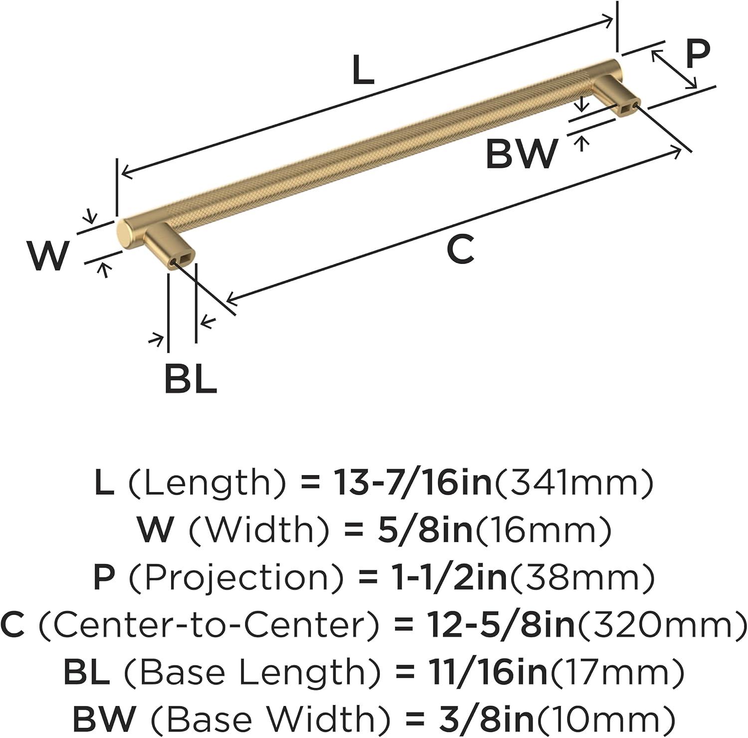 imageAmerock Kitchen Cabinet Pull Golden Champagne 6516 in 160 mm CentertoCenter Bronx 1 Pack Furniture Hardware Cabinet Handle Bathroom Drawer PullChampagne Bronze