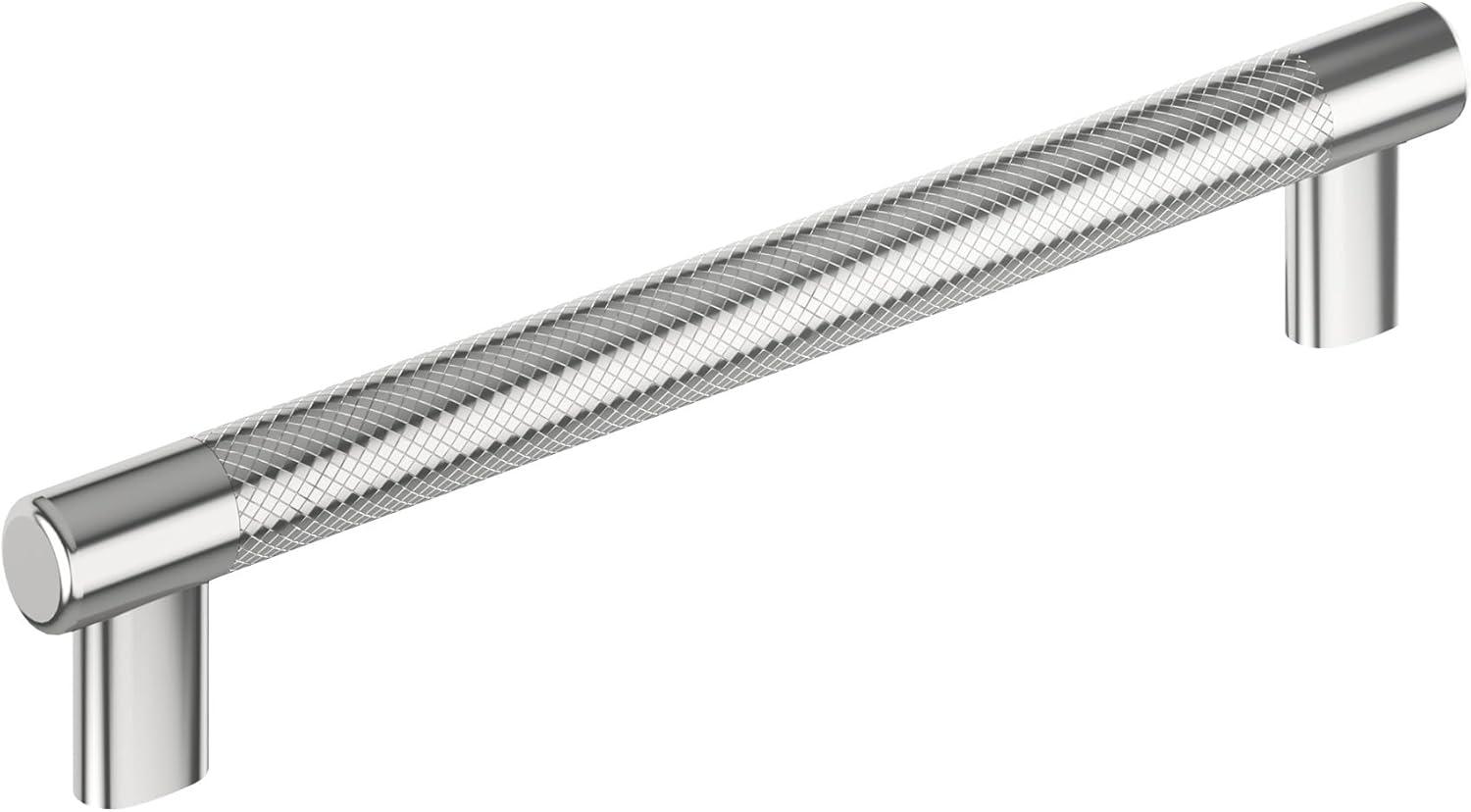 imageAmerock Kitchen Cabinet Pull Golden Champagne 6516 in 160 mm CentertoCenter Bronx 1 Pack Furniture Hardware Cabinet Handle Bathroom Drawer PullPolished Chrome