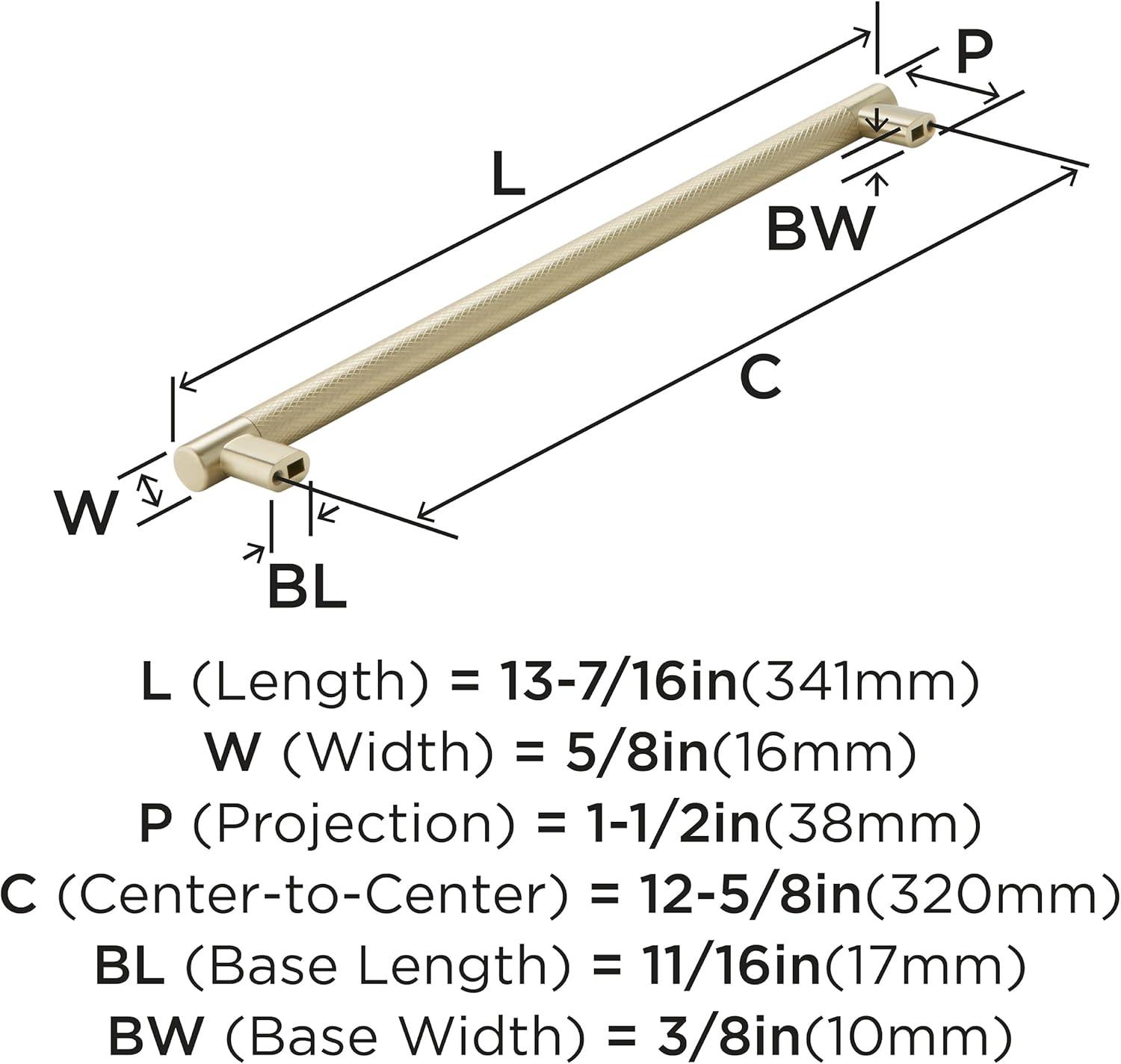 imageAmerock Kitchen Cabinet Pull Golden Champagne 6516 in 160 mm CentertoCenter Bronx 1 Pack Furniture Hardware Cabinet Handle Bathroom Drawer PullGolden Champagne
