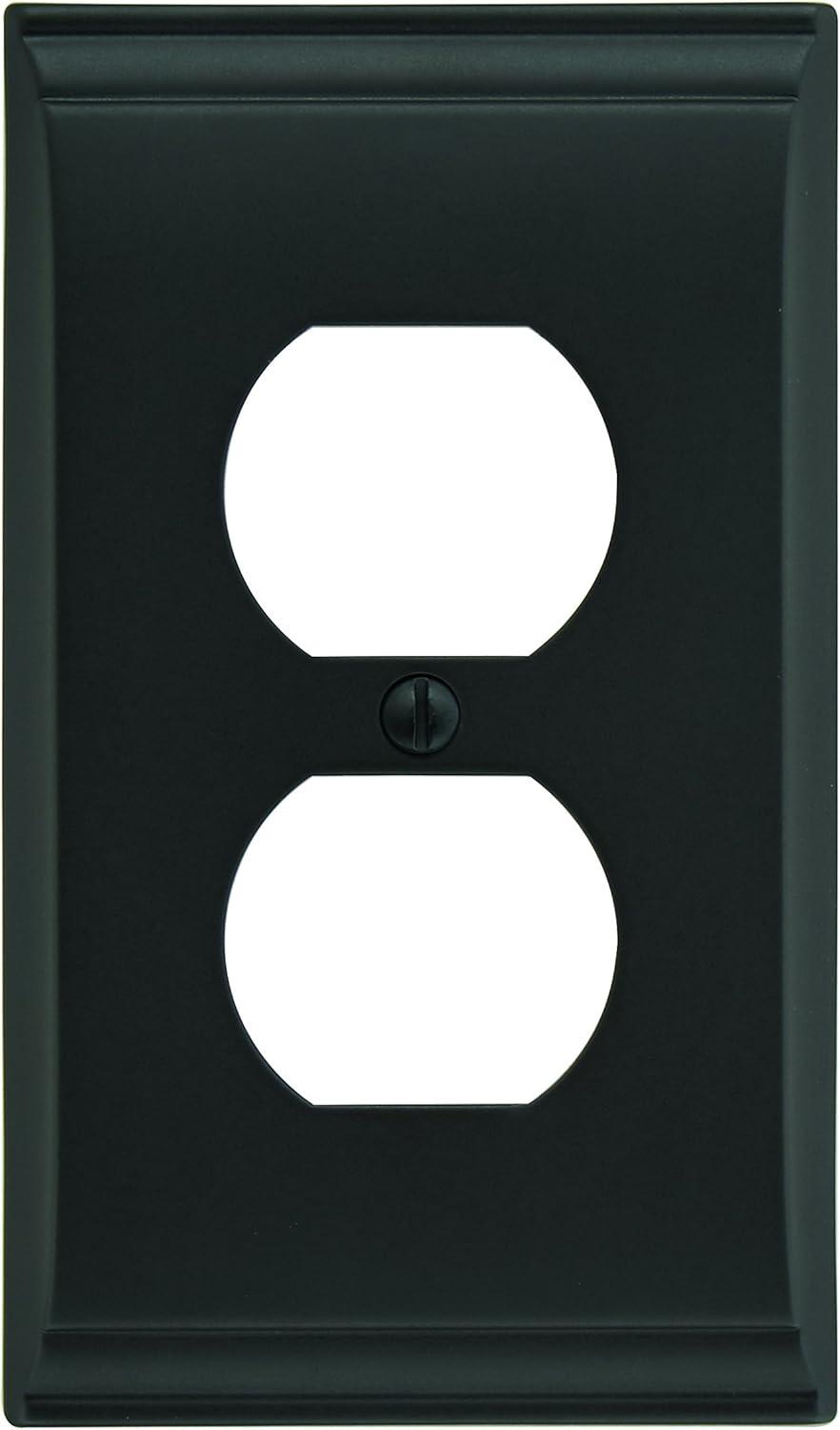 imageAmerock Wall Plate Black Bronze 1 Toggle Switch Plate Cover Mulholland 1 Pack Light Switch CoverBlack Bronze