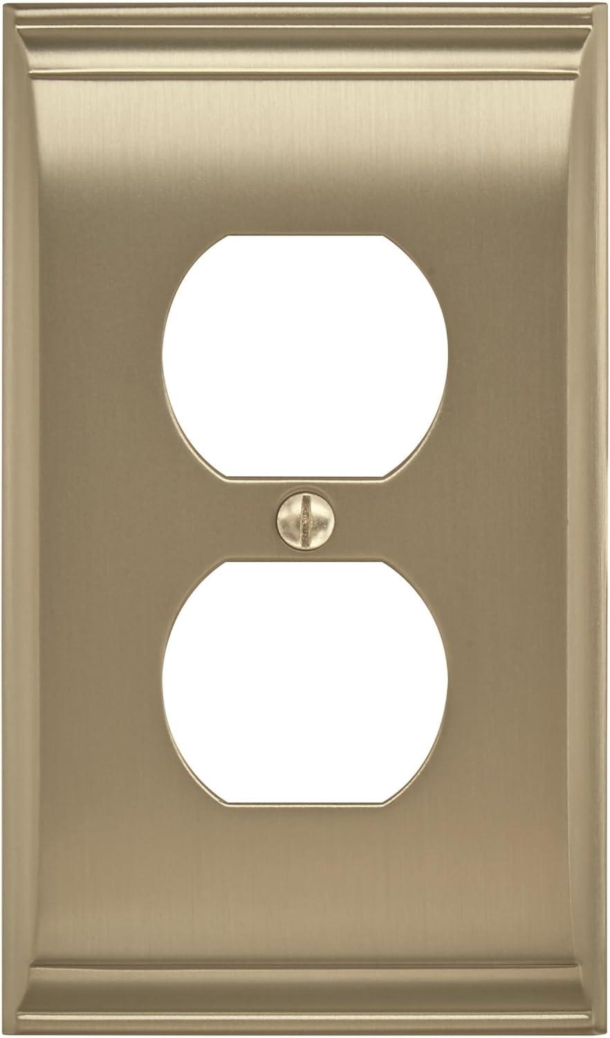 imageAmerock Wall Plate Black Bronze 1 Toggle Switch Plate Cover Mulholland 1 Pack Light Switch CoverGolden Champagne