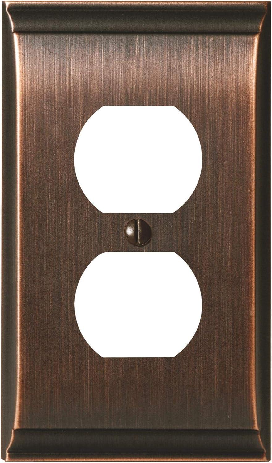 imageAmerock Wall Plate Black Bronze 1 Toggle Switch Plate Cover Mulholland 1 Pack Light Switch CoverOil Rubbed Bronze