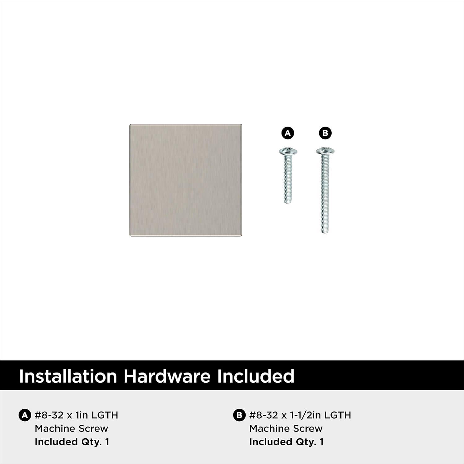 imageAmerock 10BX37024CZ Champagne Bronze Cabinet Knob 1116 inch 27mm Length 10 Pack Pedestal Furniture HardwareSatin Nickel