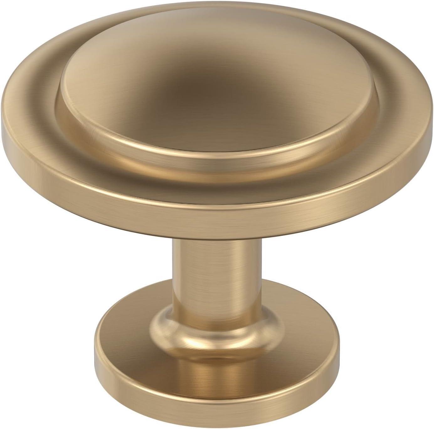 imageAmerock 10BX37025MB Matte Black Cabinet Knob 1316 inch 30mm Diameter 10 Pack Loop Furniture HardwareChampagne Bronze