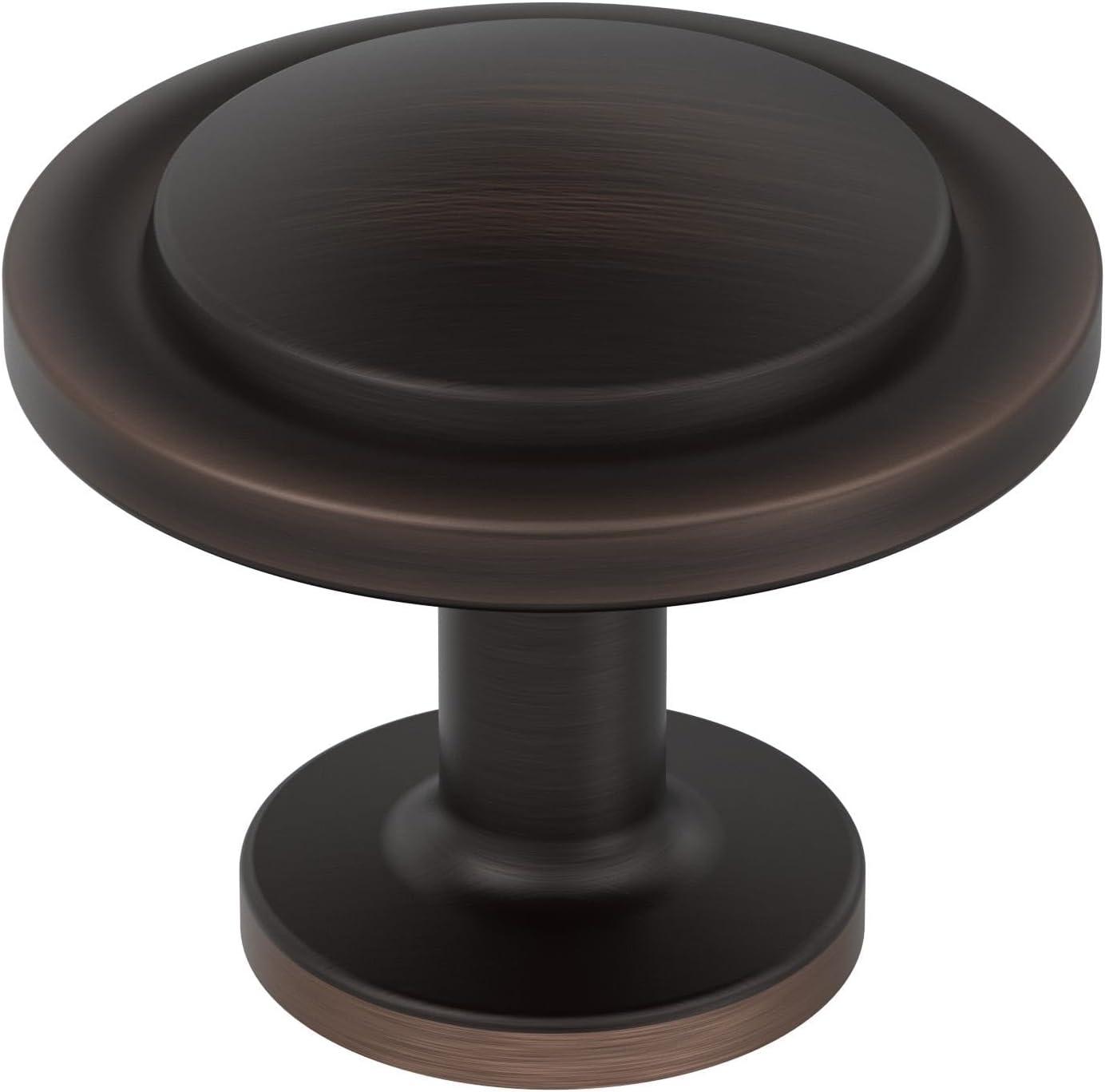 imageAmerock 10BX37025MB Matte Black Cabinet Knob 1316 inch 30mm Diameter 10 Pack Loop Furniture HardwareOil Rubbed Bronze