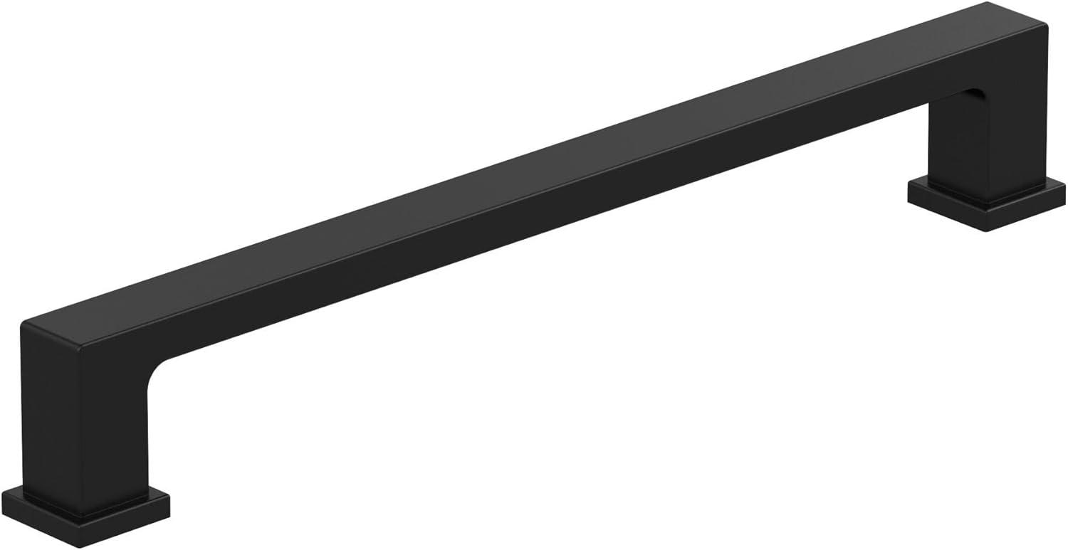 imageAmerock 10BX37033MB Matte Black Cabinet Pull 6516 inch 160mm CentertoCenter 10 Pack Bridgeport Furniture HardwareMatte Black