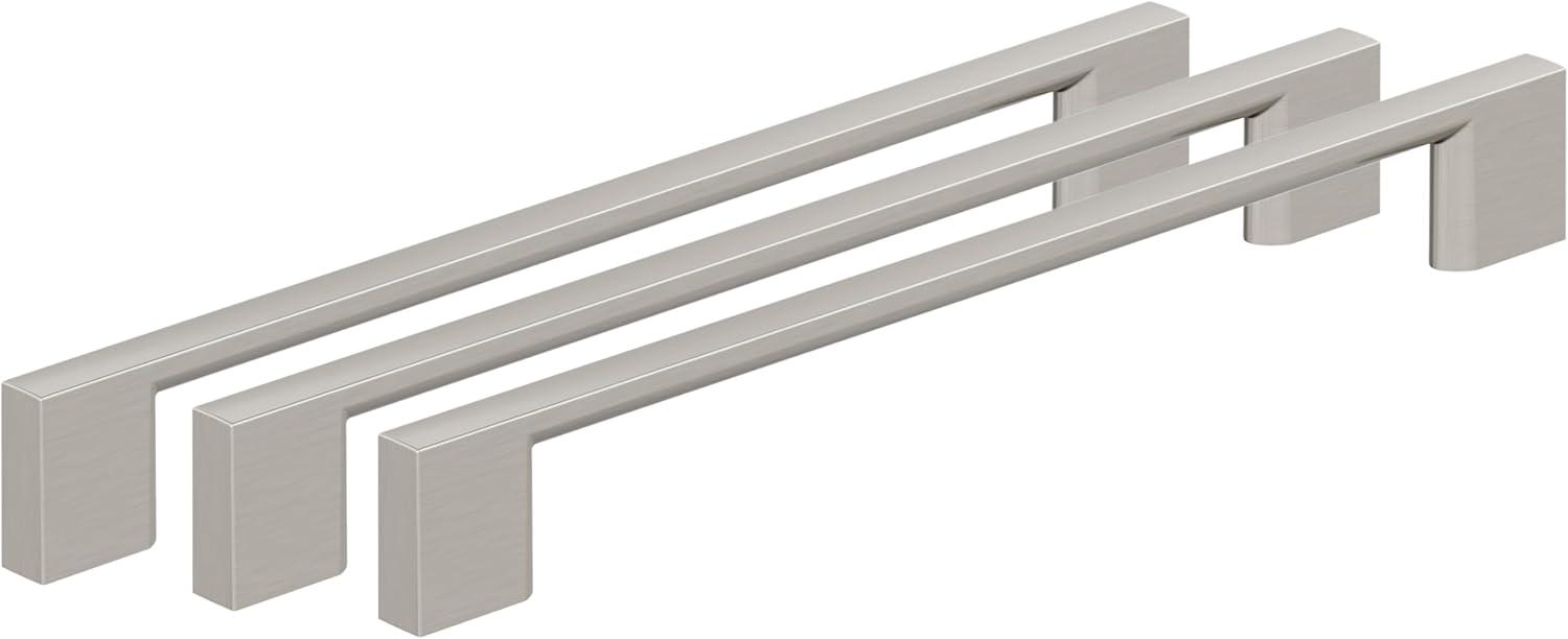 imageAmerock 10BX37132MB Matte Black Cabinet Pull 5116 inch 128mm CentertoCenter 10 Pack Cityscape Furniture HardwareSatin Nickel