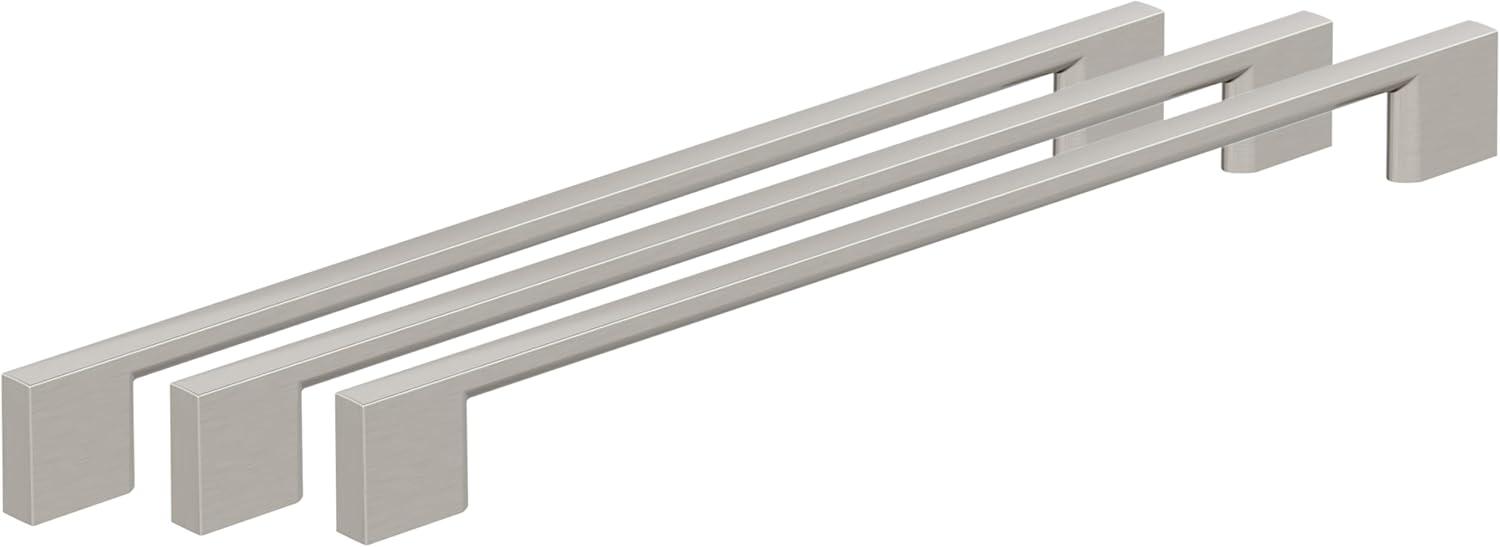 imageAmerock 10BX37132MB Matte Black Cabinet Pull 5116 inch 128mm CentertoCenter 10 Pack Cityscape Furniture HardwareSatin Nickel