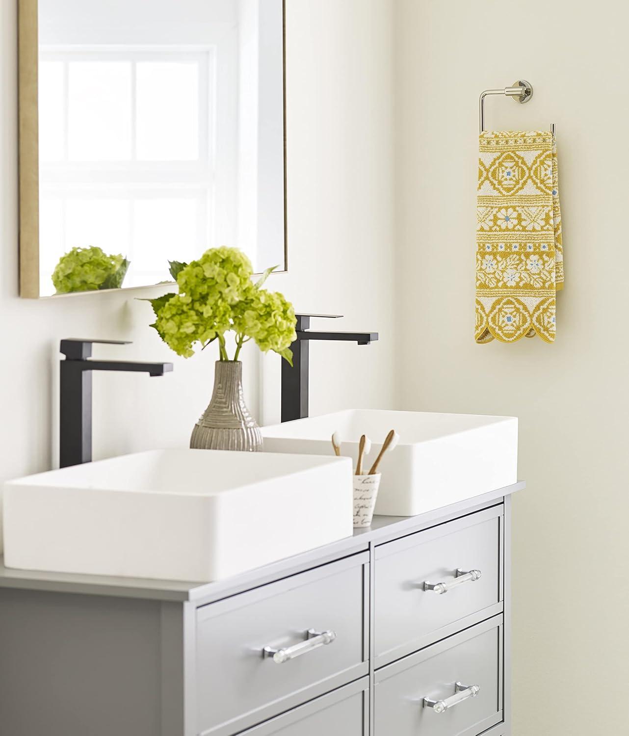 imageAmerock BH26541PSS Polished Stainless Steel Towel Bar 6716 in 164 mm Length Towel Holder Arrondi Hand Towel Holder for Bathroom Wall Small Kitchen Bath Accessories