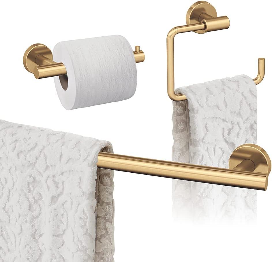 imageAmerock BH26546MB Matte Black Towel Bar 9 in 229 mm Towel Rack Arrondi Bathroom Towel Holder Bathroom Hardware Bath AccessoriesChampagne Bronze