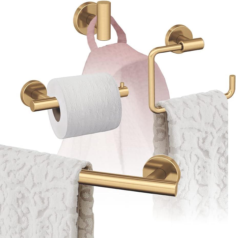 imageAmerock BH26546MB Matte Black Towel Bar 9 in 229 mm Towel Rack Arrondi Bathroom Towel Holder Bathroom Hardware Bath AccessoriesChampagne Bronze