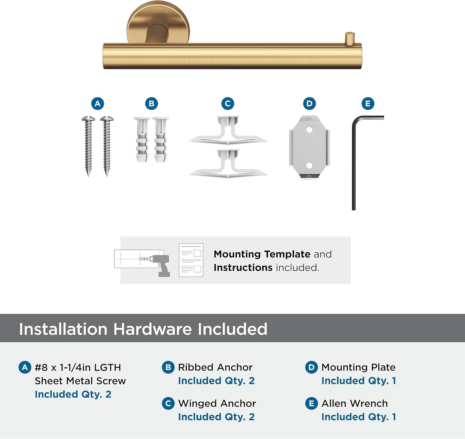 imageAmerock BH26546MB Matte Black Towel Bar 9 in 229 mm Towel Rack Arrondi Bathroom Towel Holder Bathroom Hardware Bath AccessoriesChampagne Bronze