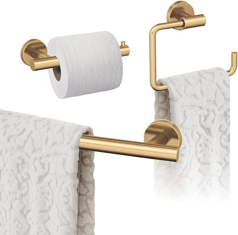 imageAmerock BH26546MB Matte Black Towel Bar 9 in 229 mm Towel Rack Arrondi Bathroom Towel Holder Bathroom Hardware Bath AccessoriesChampagne Bronze