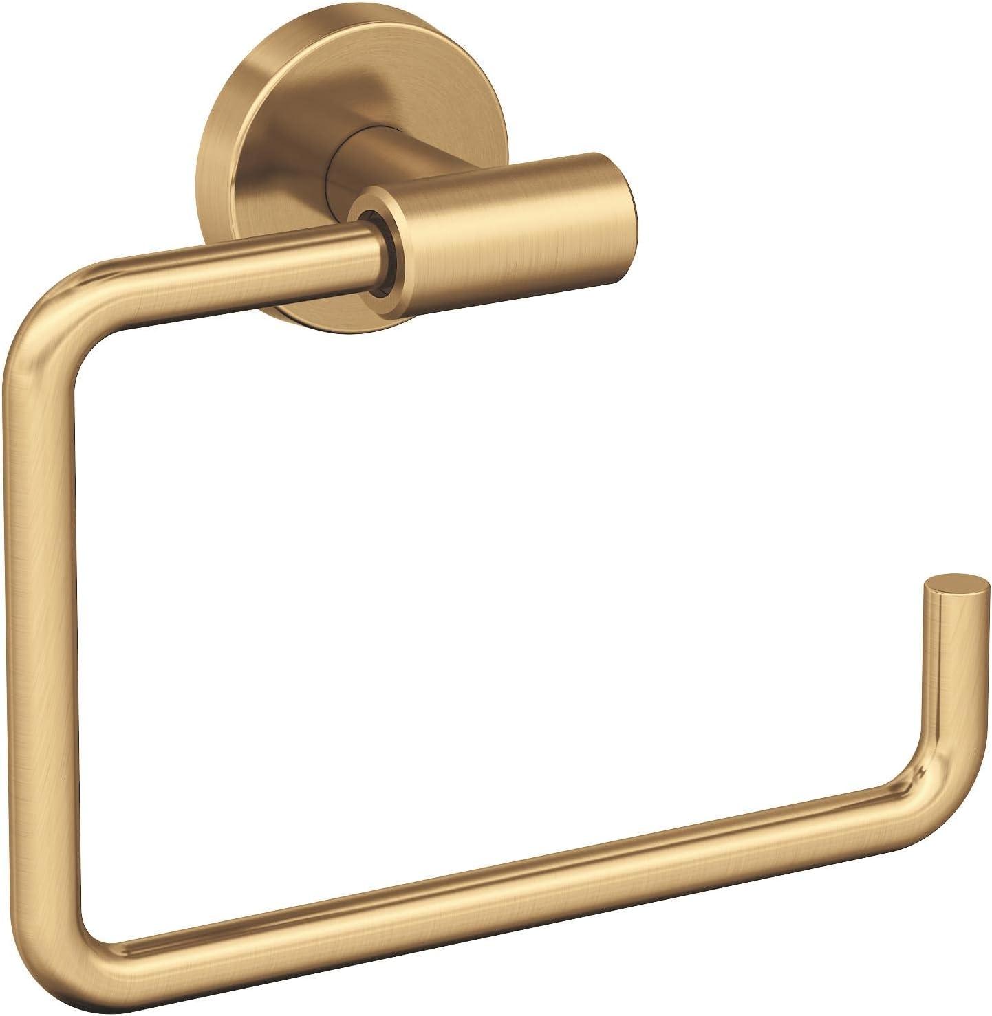imageAmerock BH26546MB Matte Black Towel Bar 9 in 229 mm Towel Rack Arrondi Bathroom Towel Holder Bathroom Hardware Bath AccessoriesChampagne Bronze