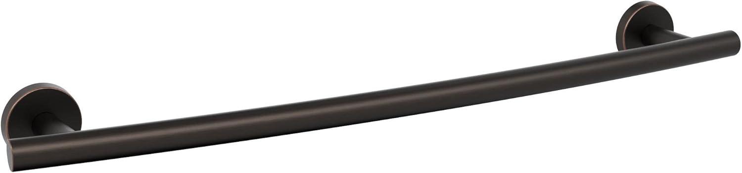 imageAmerock BH26546MB Matte Black Towel Bar 9 in 229 mm Towel Rack Arrondi Bathroom Towel Holder Bathroom Hardware Bath AccessoriesOil Rubbed Bronze