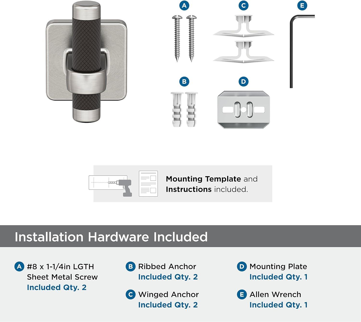 imageAmerock BH26615PNSS Polished NickelStainless Steel Towel Bar 24 in 610 mm Towel Rack Esquire Bathroom Towel Holder Bathroom Hardware Bath AccessoriesBrushed NickelOil Rubbed Bronze