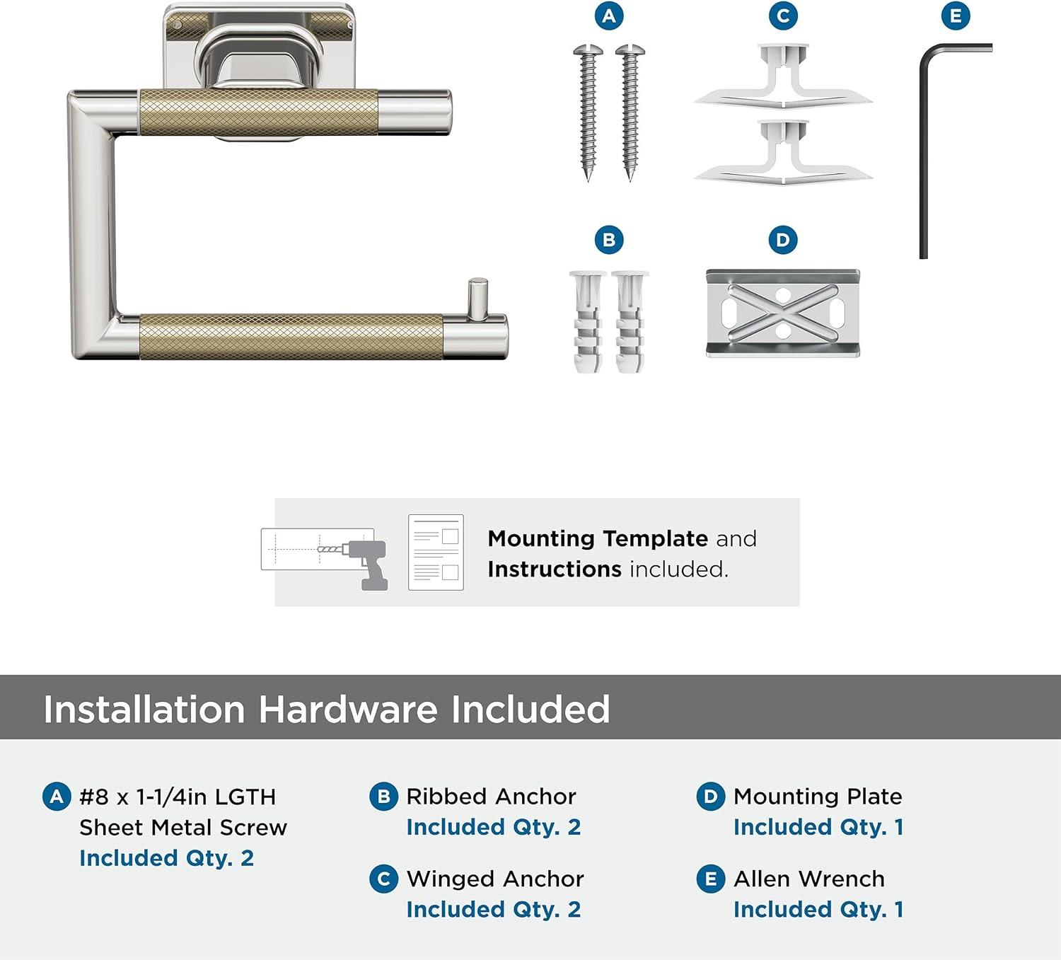 imageAmerock BH26615PNSS Polished NickelStainless Steel Towel Bar 24 in 610 mm Towel Rack Esquire Bathroom Towel Holder Bathroom Hardware Bath AccessoriesPolished NickelGolden Champagne