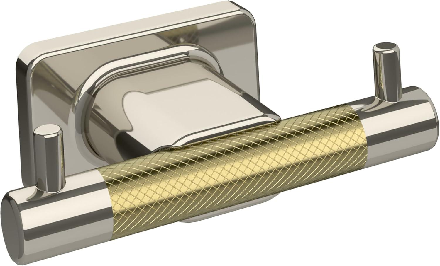 imageAmerock BH26615PNSS Polished NickelStainless Steel Towel Bar 24 in 610 mm Towel Rack Esquire Bathroom Towel Holder Bathroom Hardware Bath AccessoriesPolished NickelGolden Champagne