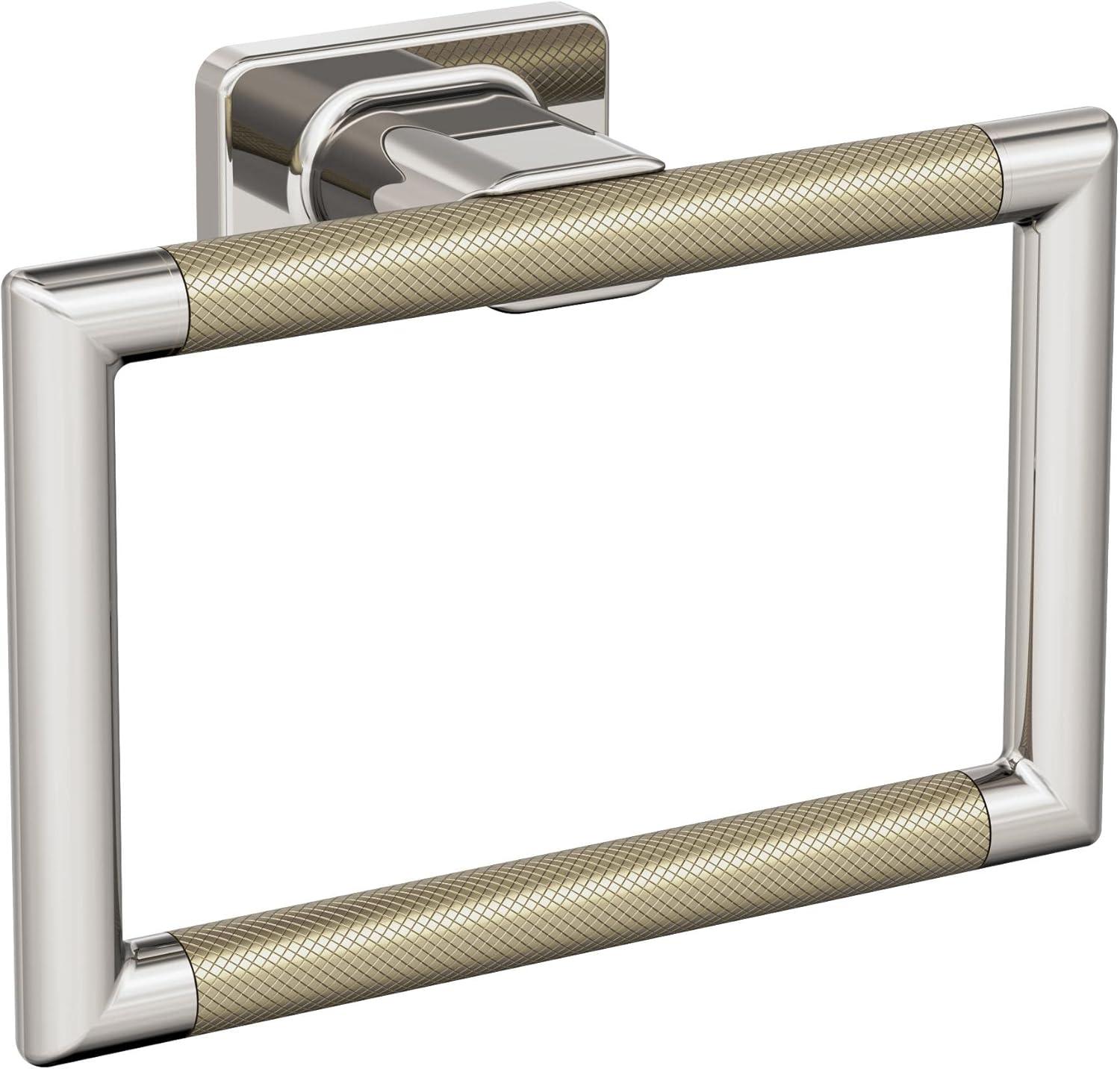 imageAmerock BH26615PNSS Polished NickelStainless Steel Towel Bar 24 in 610 mm Towel Rack Esquire Bathroom Towel Holder Bathroom Hardware Bath AccessoriesPolished NickelGolden Champagne