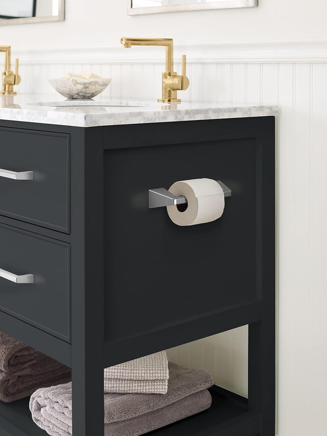 imageAmerock BH36003CZ Champagne Bronze Towel Bar 18 in 457 mm Towel Rack Blackrock Bathroom Towel Holder Bathroom Hardware Bath AccessoriesChrome