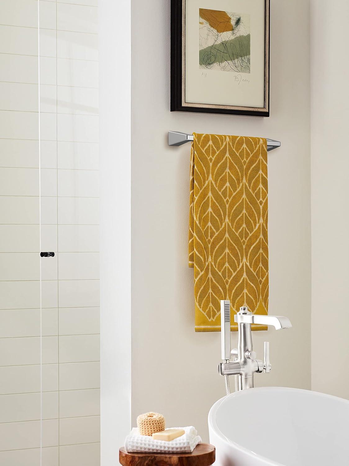 imageAmerock BH36003CZ Champagne Bronze Towel Bar 18 in 457 mm Towel Rack Blackrock Bathroom Towel Holder Bathroom Hardware Bath AccessoriesChrome