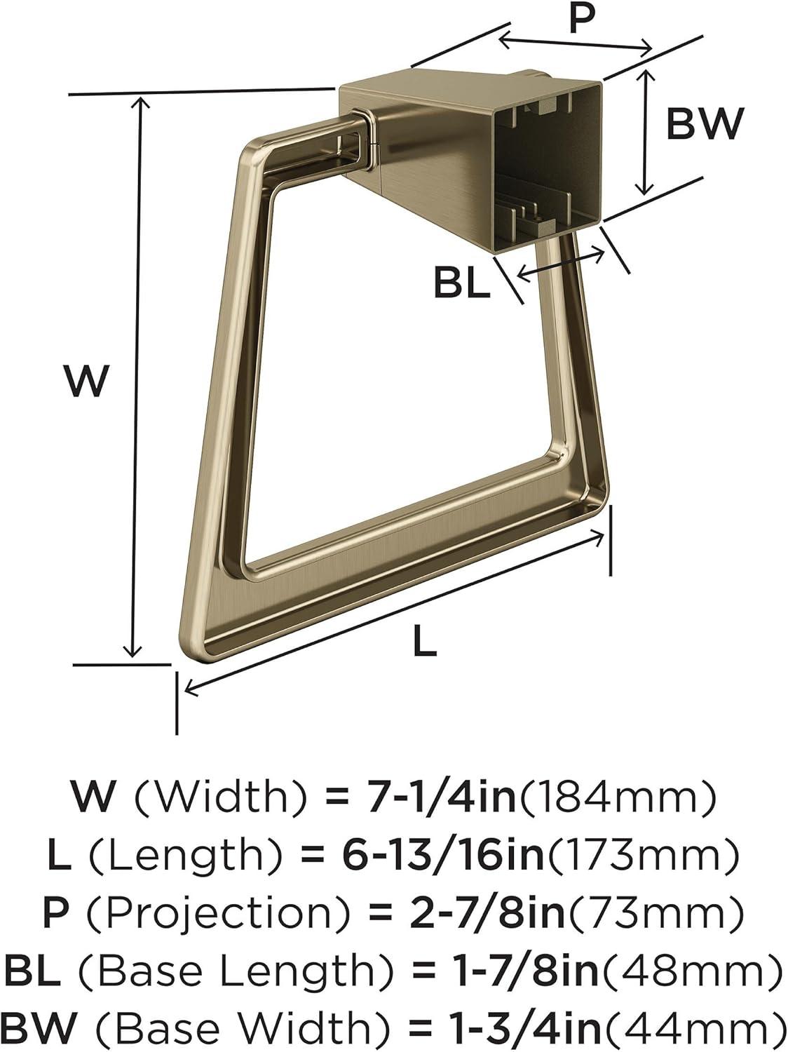 imageAmerock BH36003CZ Champagne Bronze Towel Bar 18 in 457 mm Towel Rack Blackrock Bathroom Towel Holder Bathroom Hardware Bath AccessoriesGolden Champagne