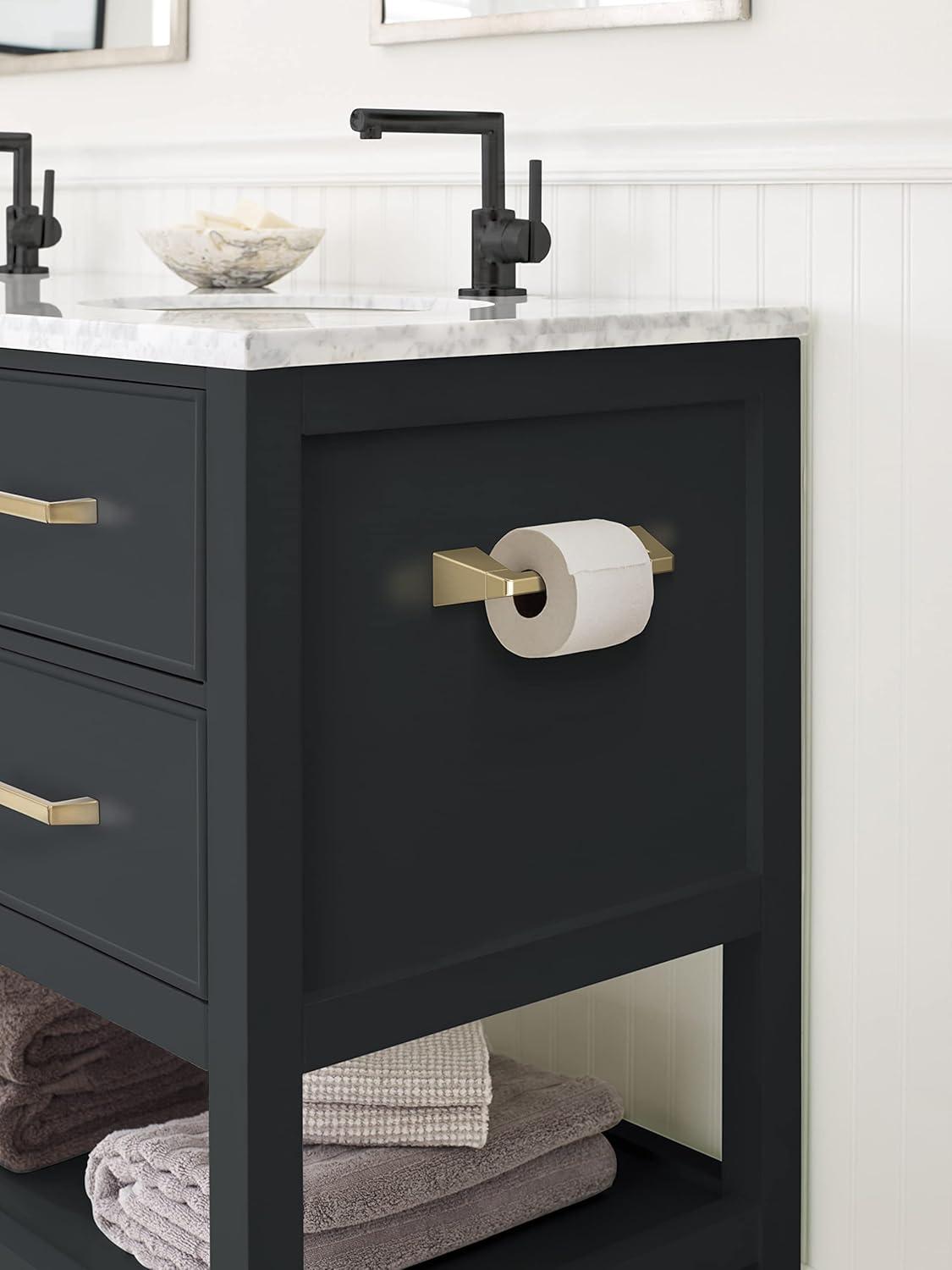 imageAmerock BH36003CZ Champagne Bronze Towel Bar 18 in 457 mm Towel Rack Blackrock Bathroom Towel Holder Bathroom Hardware Bath AccessoriesGolden Champagne
