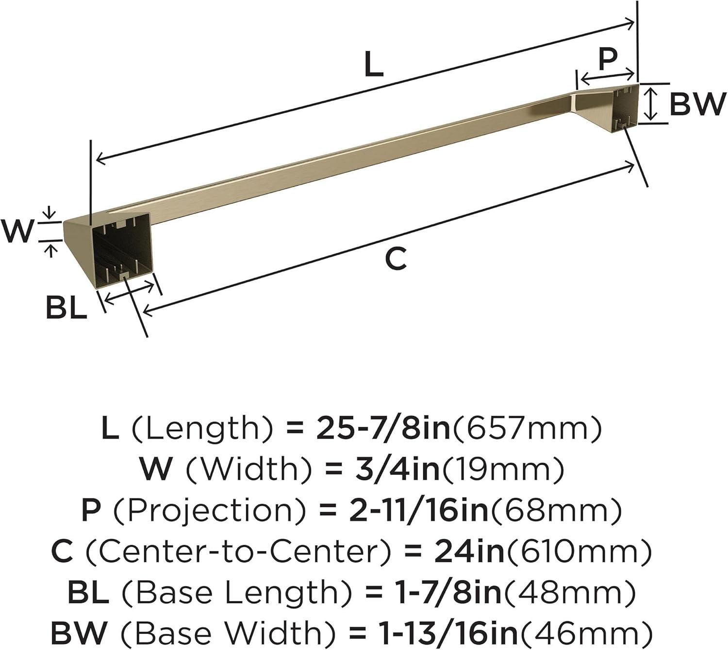imageAmerock BH36003CZ Champagne Bronze Towel Bar 18 in 457 mm Towel Rack Blackrock Bathroom Towel Holder Bathroom Hardware Bath AccessoriesGolden Champagne