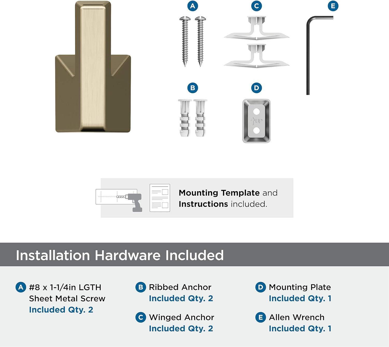 imageAmerock BH36003CZ Champagne Bronze Towel Bar 18 in 457 mm Towel Rack Blackrock Bathroom Towel Holder Bathroom Hardware Bath AccessoriesGolden Champagne