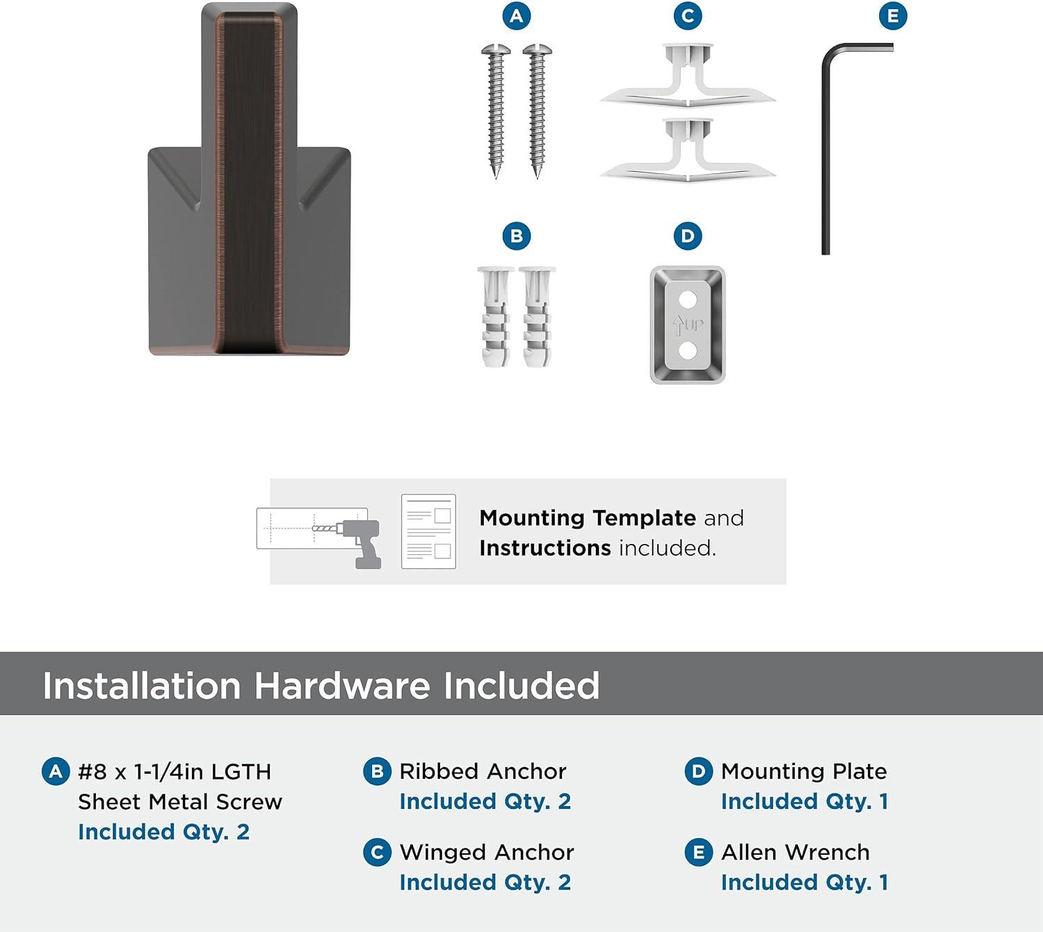 imageAmerock BH36003CZ Champagne Bronze Towel Bar 18 in 457 mm Towel Rack Blackrock Bathroom Towel Holder Bathroom Hardware Bath AccessoriesOil Rubbed Bronze