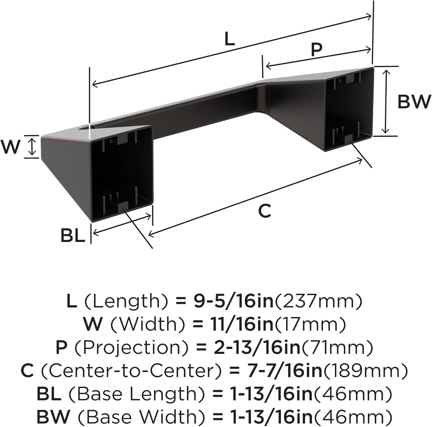imageAmerock BH36003CZ Champagne Bronze Towel Bar 18 in 457 mm Towel Rack Blackrock Bathroom Towel Holder Bathroom Hardware Bath AccessoriesOil Rubbed Bronze