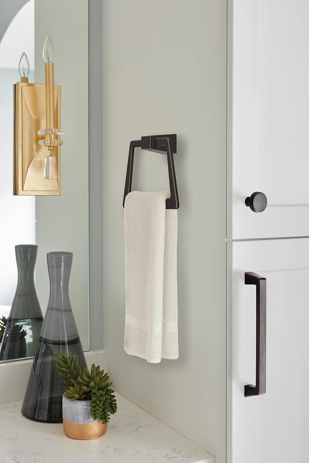 imageAmerock BH36003CZ Champagne Bronze Towel Bar 18 in 457 mm Towel Rack Blackrock Bathroom Towel Holder Bathroom Hardware Bath AccessoriesOil Rubbed Bronze
