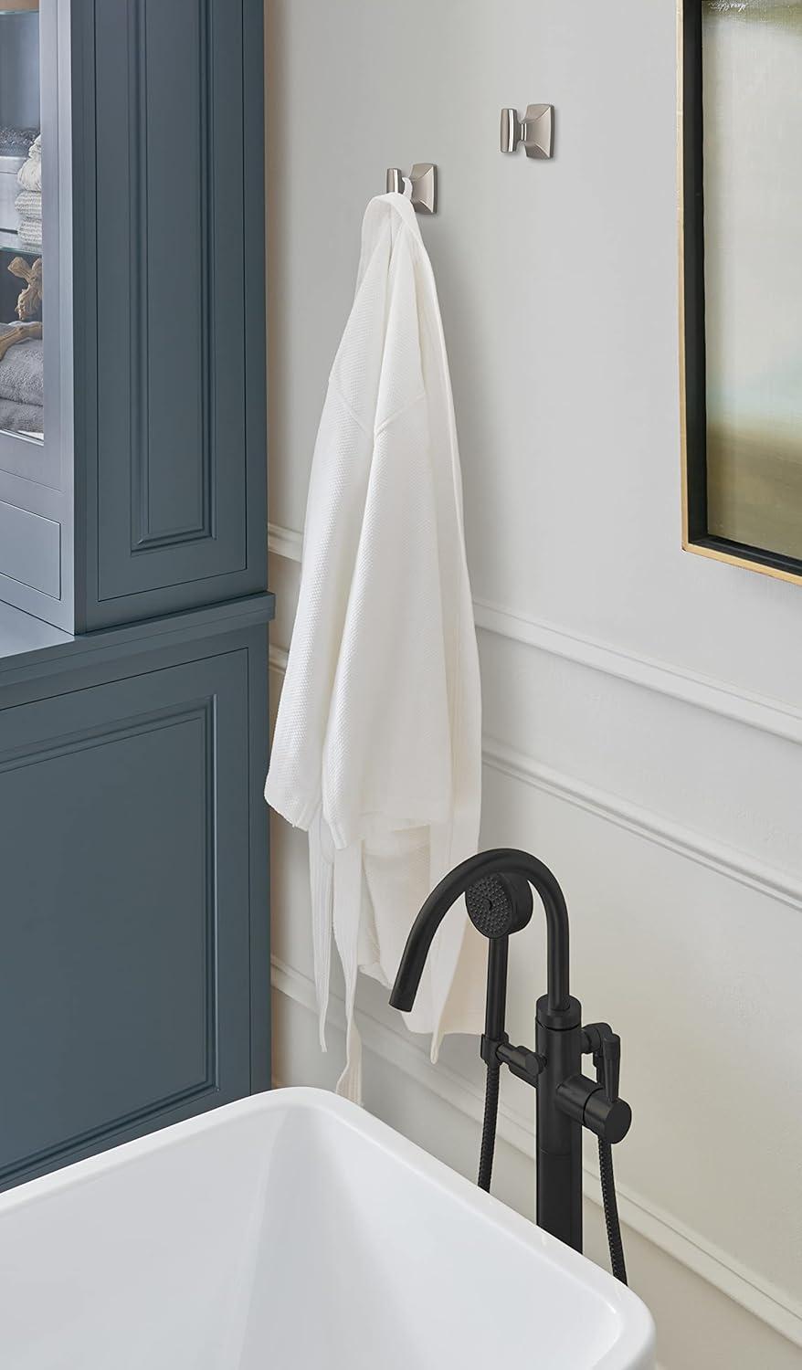 imageAmerock BH3601426 Chrome Towel Bar 24 in 610 mm Towel Rack Highland Ridge Bathroom Towel Holder Bathroom Hardware Bath AccessoriesBrushed Nickel