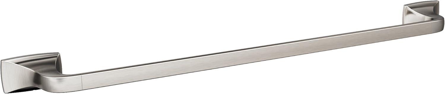 imageAmerock BH3601426 Chrome Towel Bar 24 in 610 mm Towel Rack Highland Ridge Bathroom Towel Holder Bathroom Hardware Bath AccessoriesBrushed Nickel