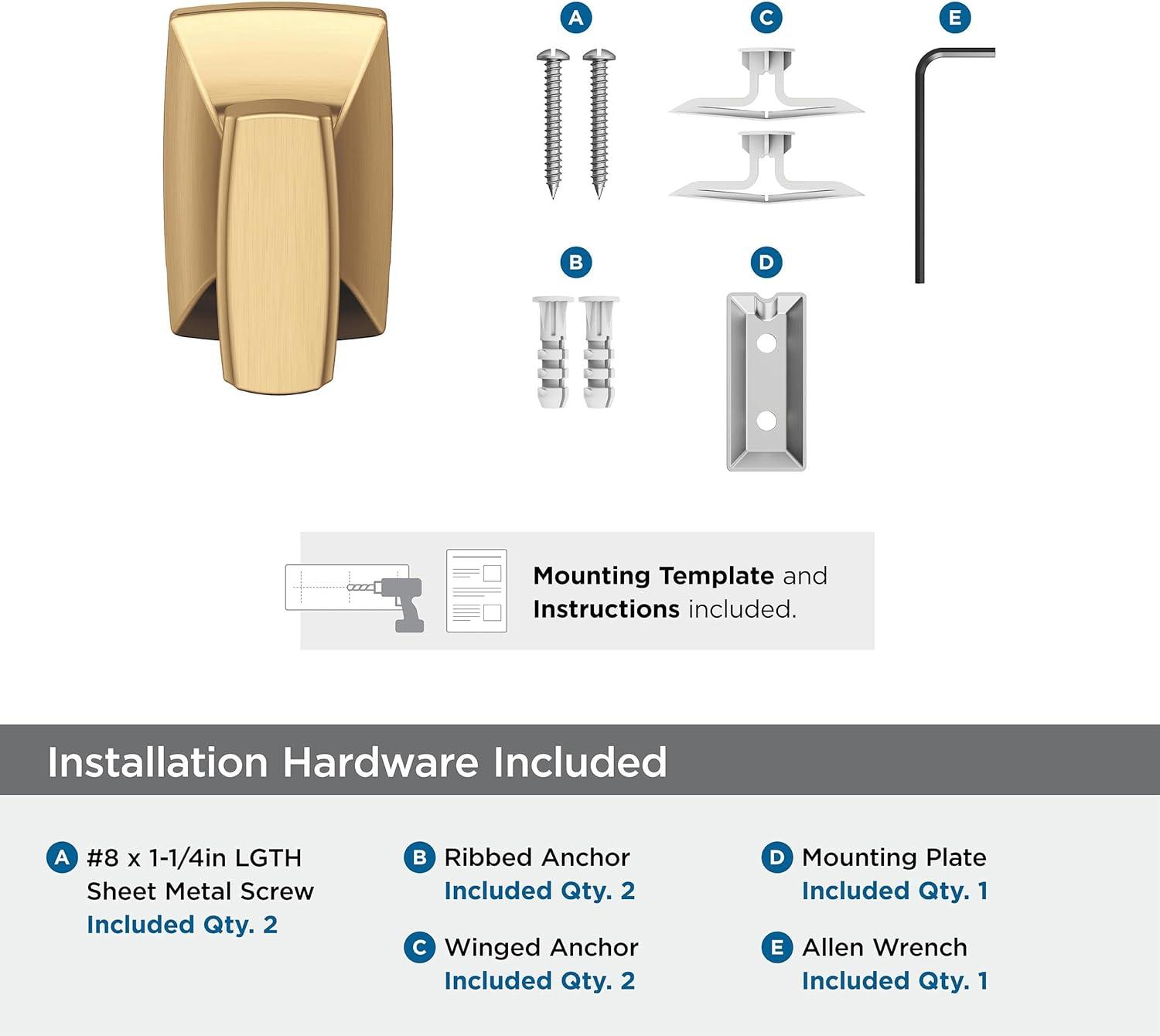 imageAmerock BH3601426 Chrome Towel Bar 24 in 610 mm Towel Rack Highland Ridge Bathroom Towel Holder Bathroom Hardware Bath AccessoriesChampagne Bronze
