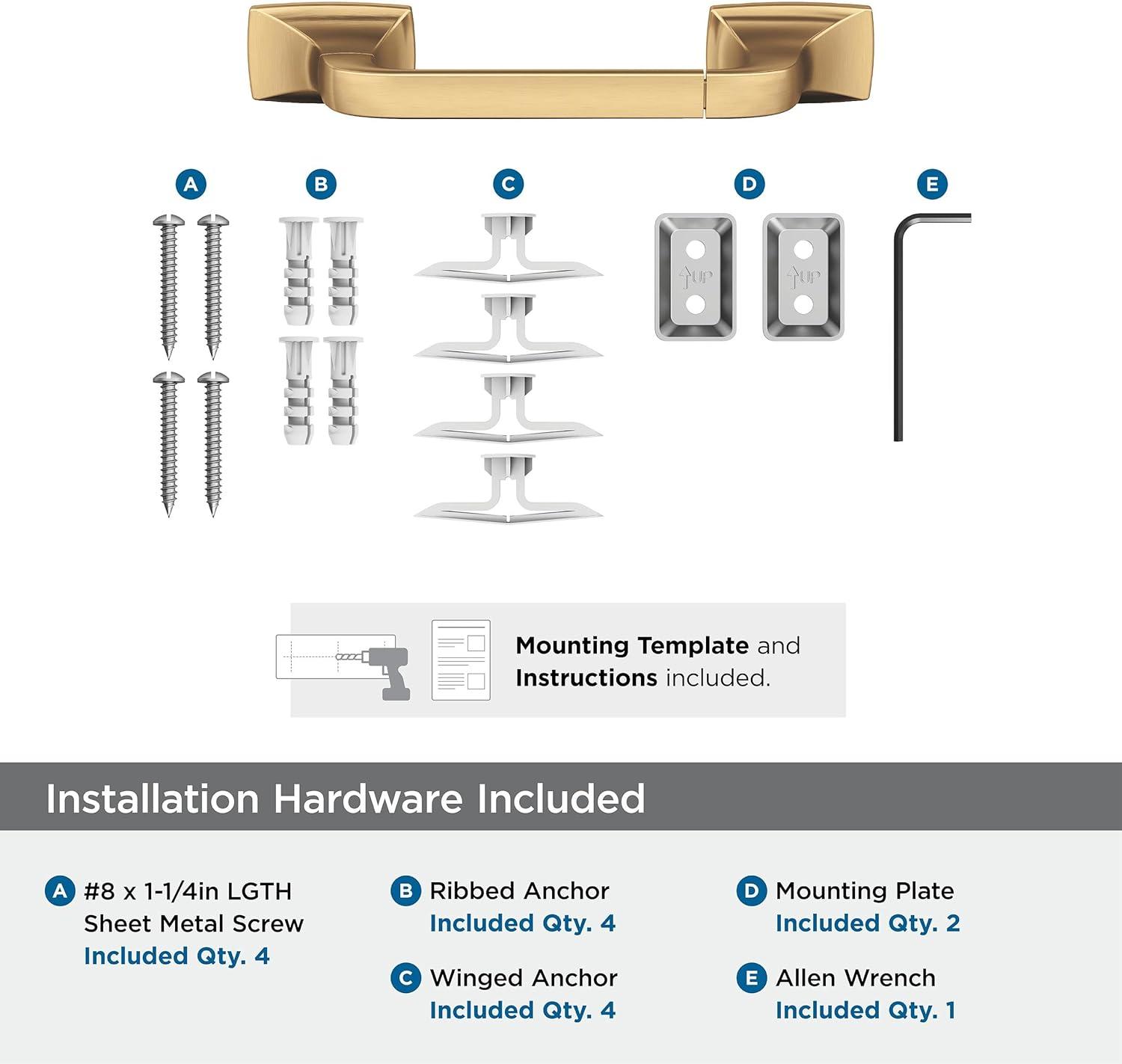 imageAmerock BH3601426 Chrome Towel Bar 24 in 610 mm Towel Rack Highland Ridge Bathroom Towel Holder Bathroom Hardware Bath AccessoriesChampagne Bronze