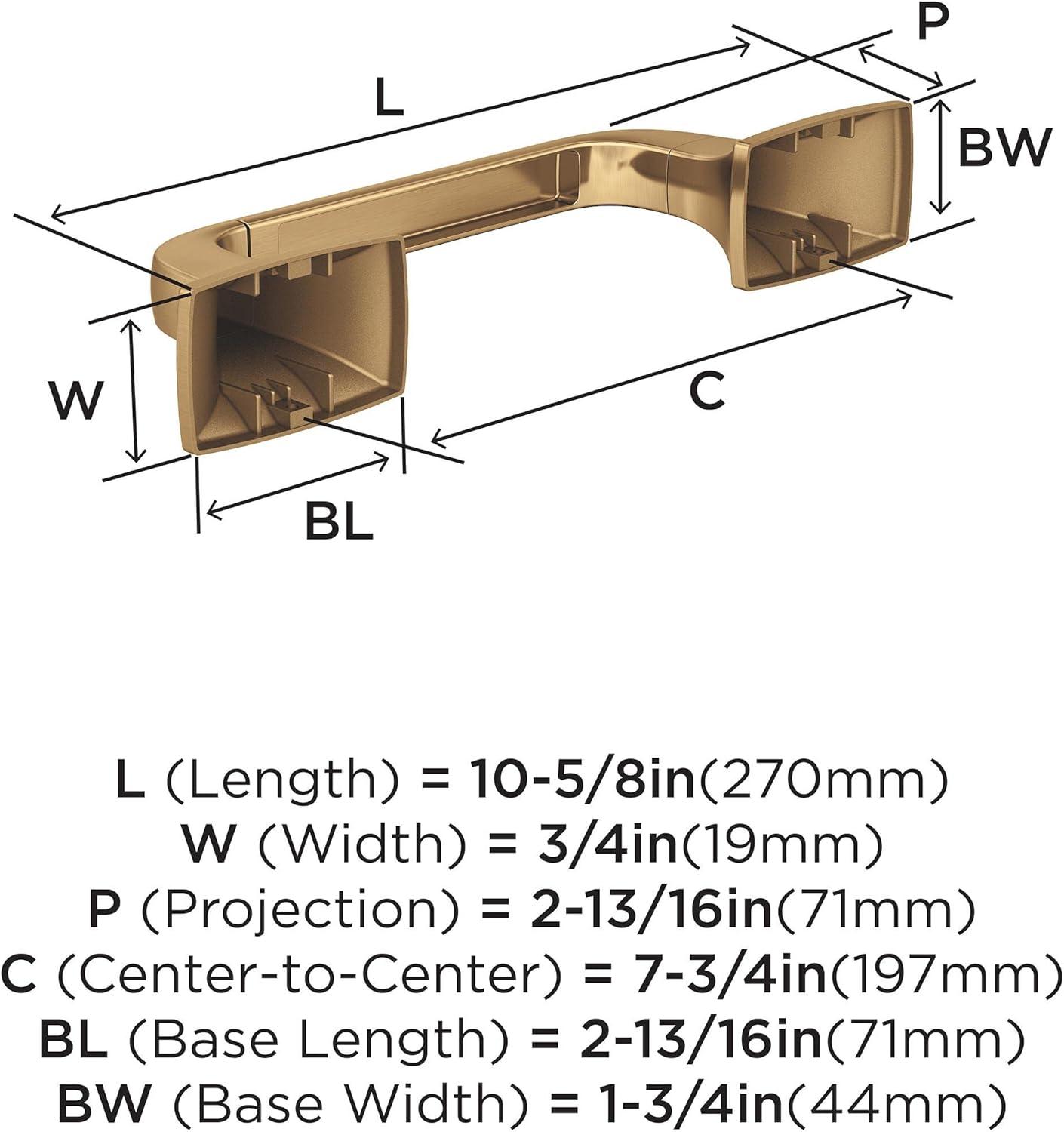 imageAmerock BH3601426 Chrome Towel Bar 24 in 610 mm Towel Rack Highland Ridge Bathroom Towel Holder Bathroom Hardware Bath AccessoriesChampagne Bronze