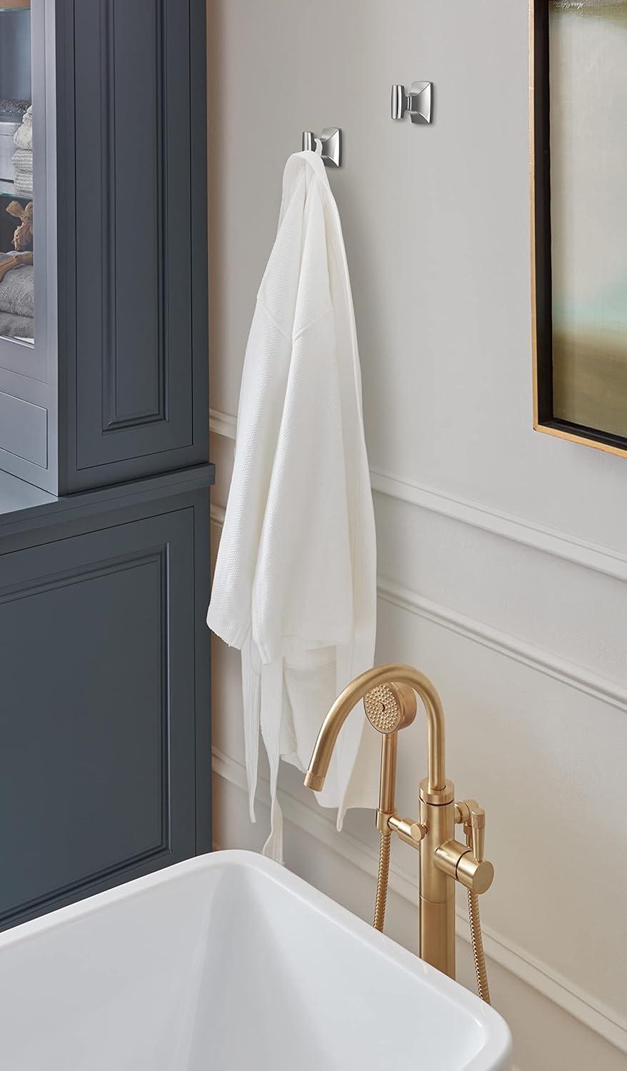 imageAmerock BH3601426 Chrome Towel Bar 24 in 610 mm Towel Rack Highland Ridge Bathroom Towel Holder Bathroom Hardware Bath AccessoriesChrome